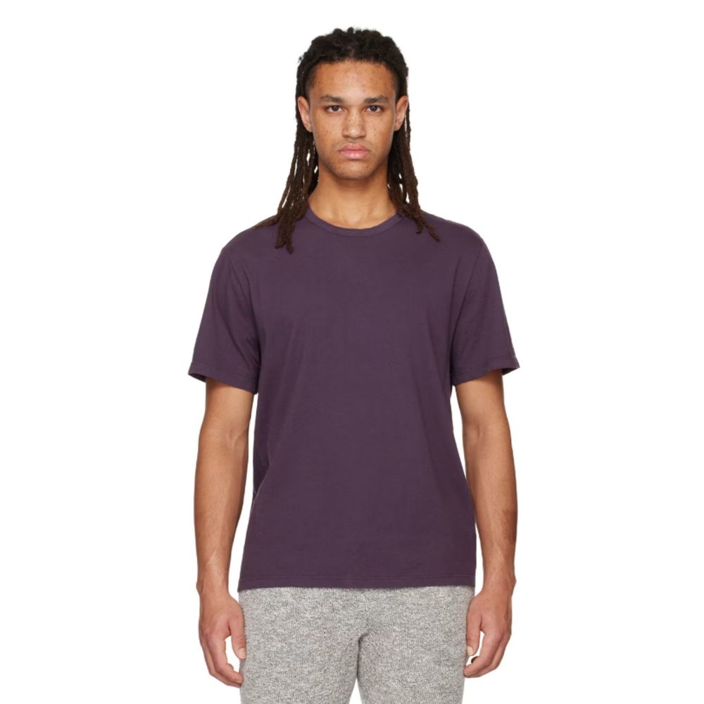 VINCE Purple Garment Dye T-Shirt Garment Size XL